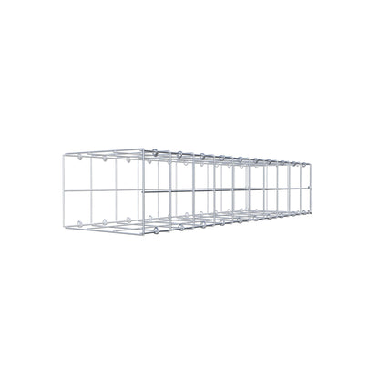 Monteret gabion type 2 100 cm x 20 cm x 30 cm (L x H x D), maskestørrelse 10 cm x 10 cm, C-ring