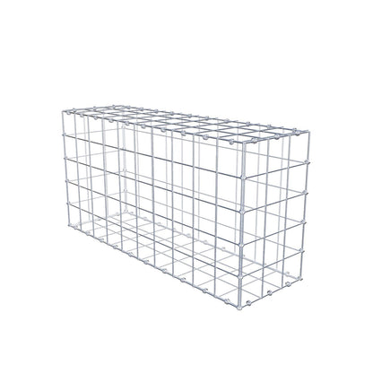Gabion 100 cm x 50 cm x 30 cm (L x H x D), maskstorlek 10 x 10 cm, spiralring