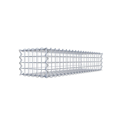 Gabione 100 cm x 20 cm x 30 cm (L x H x T), Maschenweite 5 cm x 5 cm, Spirale