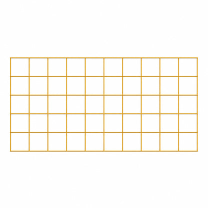 Dekogitter 100 x 50 cm , Maschenweite 10 x 10 cm, Maisgelb RAL 1006
