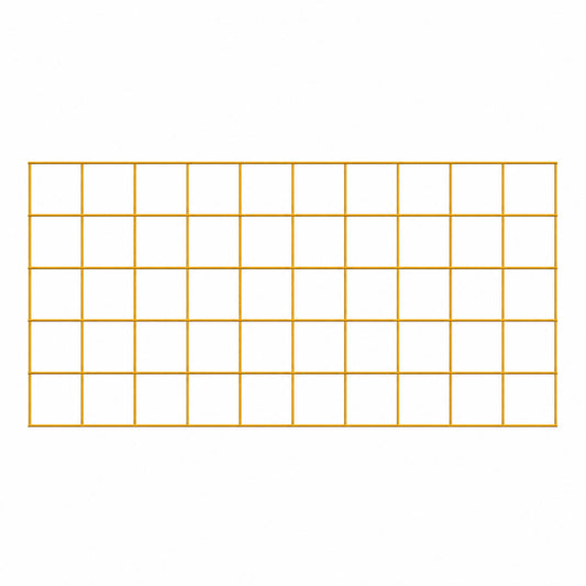 Dekogitter 100 x 50 cm , Maschenweite 10 x 10 cm, Maisgelb  RAL 1006