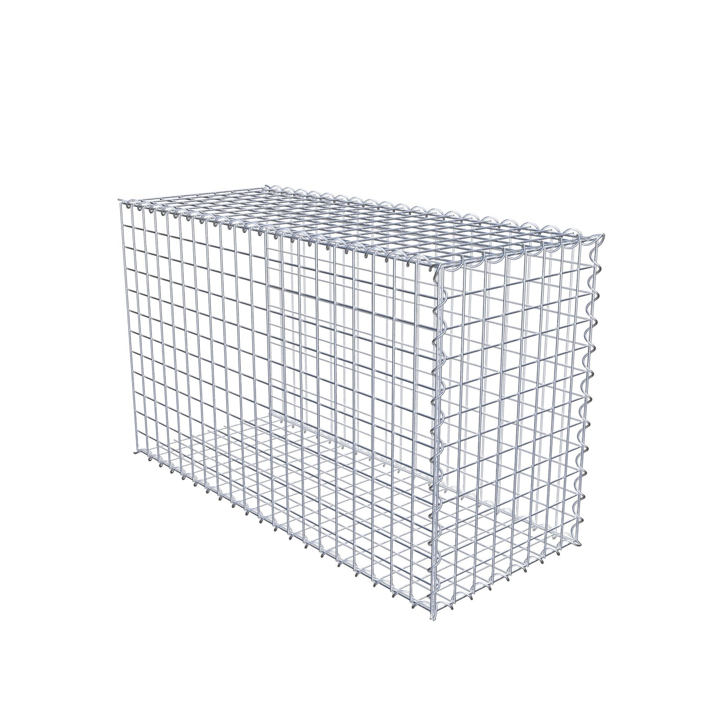 Gavión complementario tipo 2 100 cm x 60 cm x 40 cm (L x A x P), malla 5 cm x 5 cm, espiral