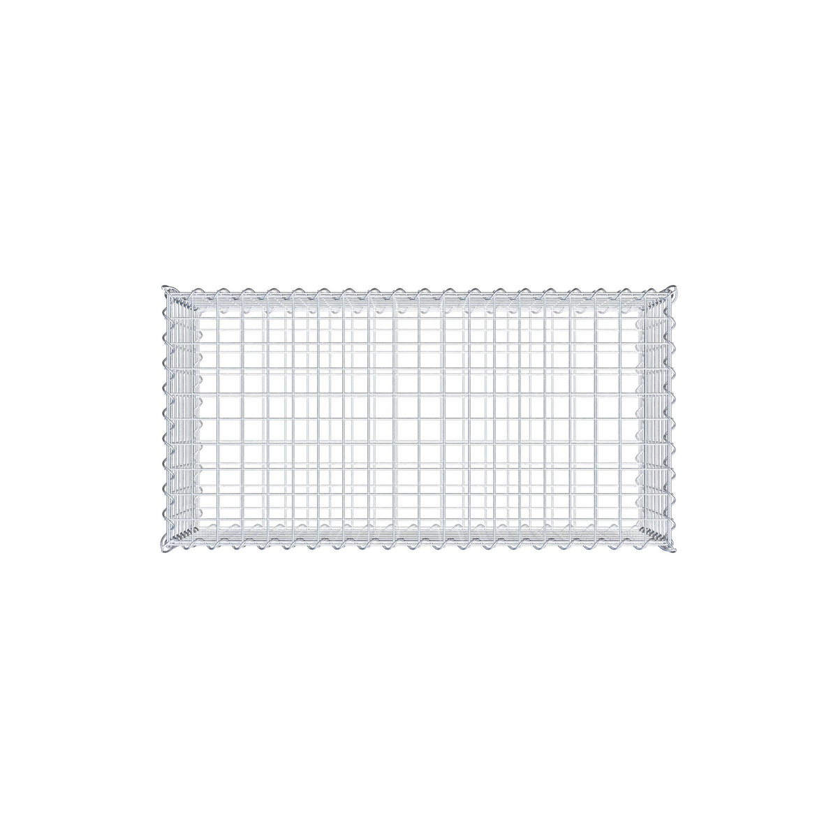 Gabion 100 cm x 40 cm x 50 cm (L x H x D), mesh size 5 cm x 5 cm, spiral
