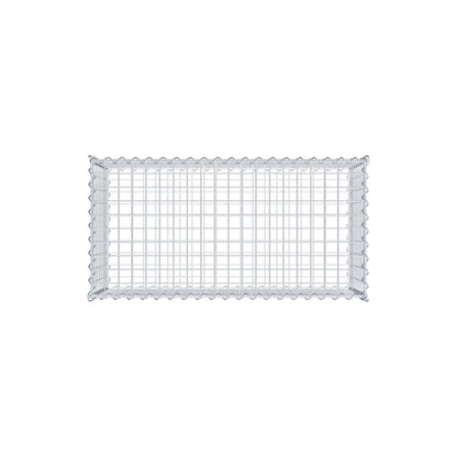 Gabion 100 cm x 40 cm x 50 cm (L x H x D), mesh size 5 cm x 5 cm, spiral