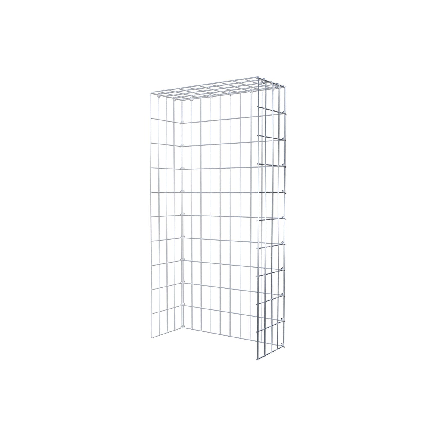 Fourche rapportée type 4 100 cm x 20 cm x 50 cm (L x H x P), mailles 5 cm x 10 cm, anneau C