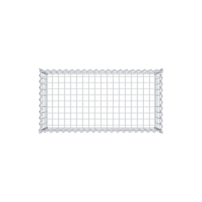 Add-on schanskorf type 3 100 cm x 40 cm x 50 cm (L x H x D), maaswijdte 5 cm x 10 cm, spiraalvormig