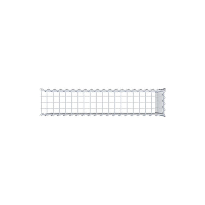 Gabbione aggiuntivo tipo 4 100 cm x 50 cm x 20 cm (L x H x P), dimensione maglia 5 cm x 5 cm, a spirale