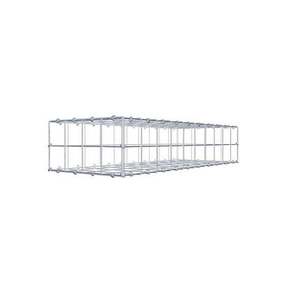 Gabion 100 cm x 20 cm x 40 cm (L x H x P), mailles 10 cm x 10 cm, anneau en C