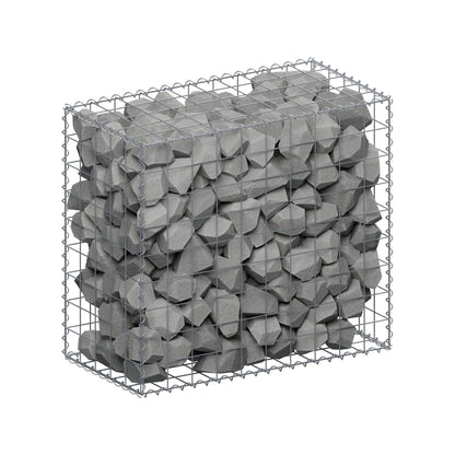 Gabbione 100 cm x 90 cm x 50 cm (L x H x P), maglia 10 cm x 10 cm, spirale