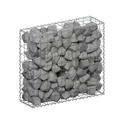 Gabion 100 cm x 90 cm x 30 cm (L x H x D), mesh size 10 cm x 10 cm, spiral