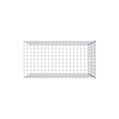 Gabion rapporté type 4 100 cm x 80 cm x 50 cm (L x H x P), mailles 5 cm x 10 cm, spirale