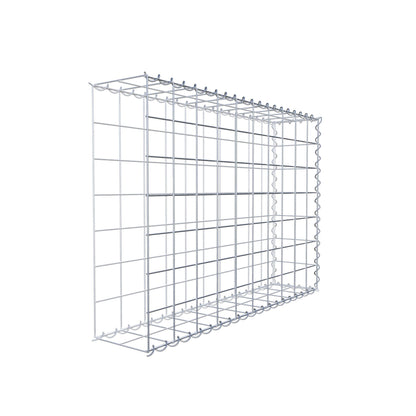 Opvokset gabion type 2 100 cm x 70 cm x 20 cm (L x H x D), maskestørrelse 10 cm x 10 cm, spiral