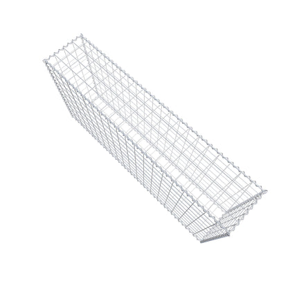 Gabione 200 cm x 100 cm x 40 cm (L x H x T), Maschenweite 10 cm x 10 cm, Spirale