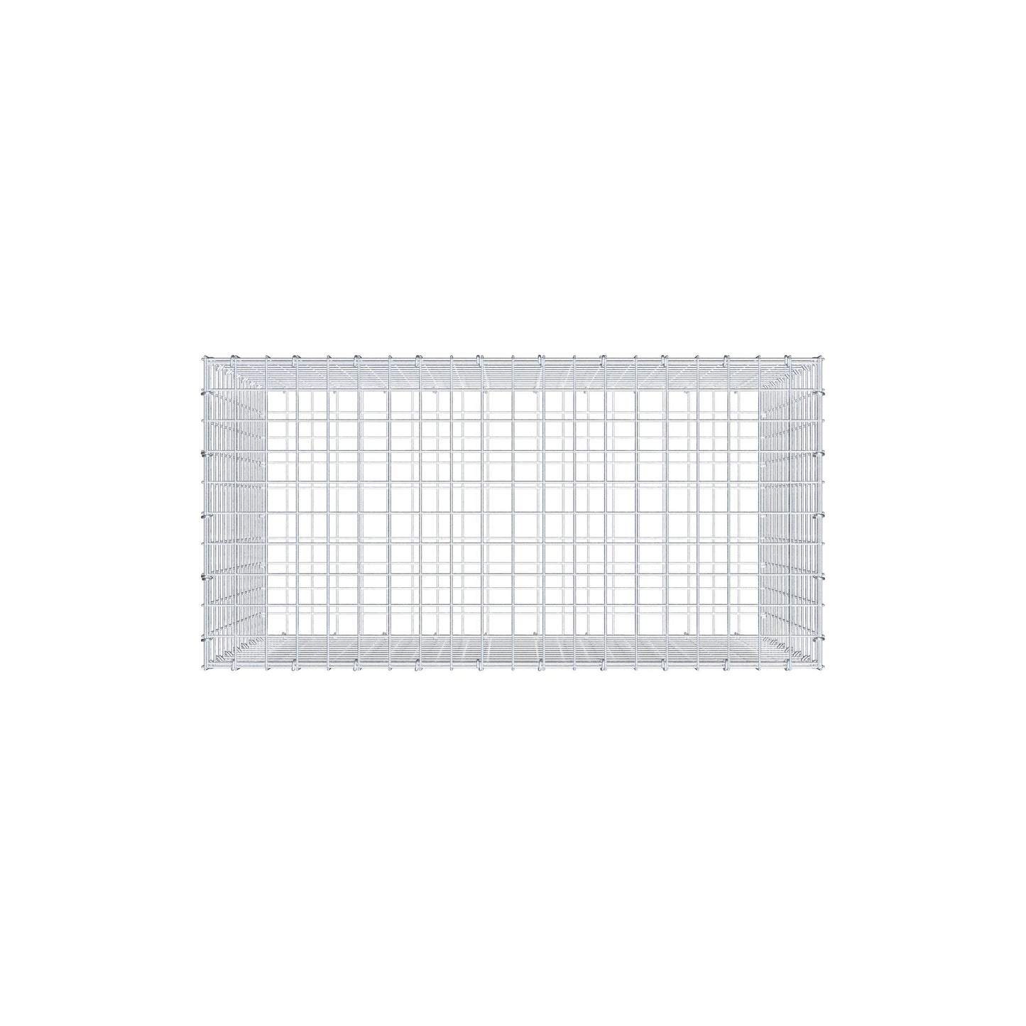 Gabbione 100 cm x 70 cm x 50 cm (L x H x P), maglia 5 cm x 5 cm, anello a C