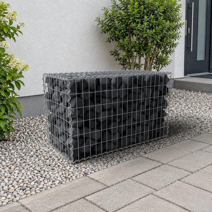 Gabion 100 cm x 60 cm x 50 cm (L x H x D), maskstorlek 5 cm x 10 cm, spiral
