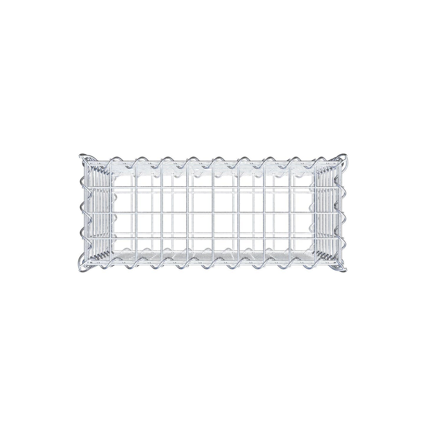 Gabione 50 cm x 40 cm x 20 cm (L x H x T), Maschenweite 5 cm x 5 cm, Spirale