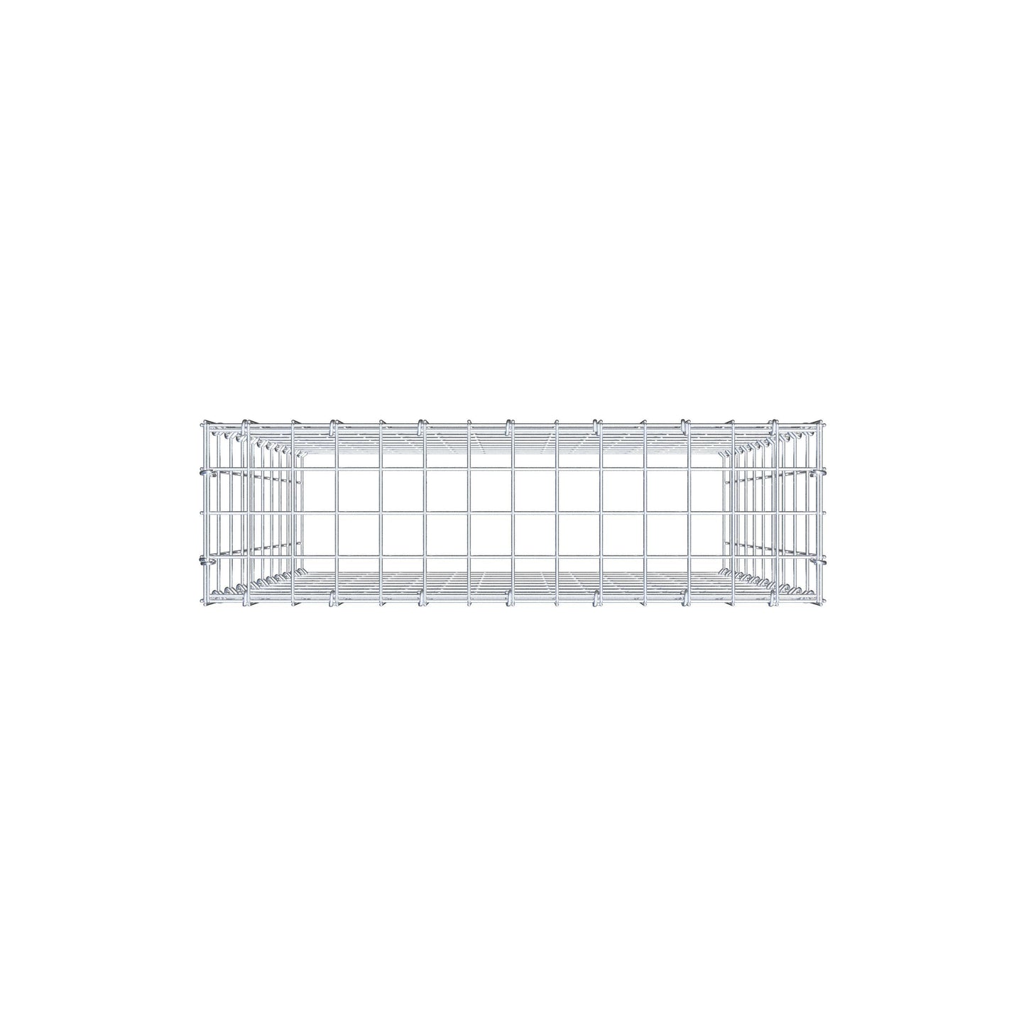 Gabbione aggiuntivo di tipo 3 100 cm x 70 cm x 20 cm (L x H x P), maglia 5 cm x 10 cm, anello a C