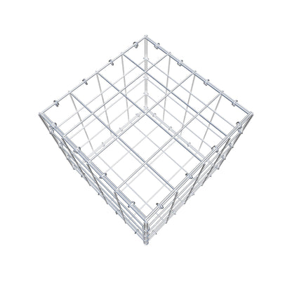 Gabione 40 cm x 40 cm x 40 cm (L x H x T), Maschenweite 10 cm x 10 cm, C-Ring