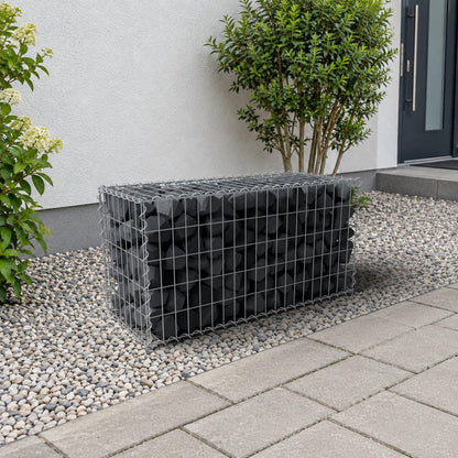 Gabbione 100 cm x 50 cm x 40 cm (L x H x P), maglia 5 cm x 10 cm, spirale