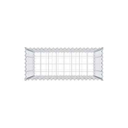 Gavión 100 cm x 90 cm x 40 cm (largo x alto x fondo), malla 10 cm x 10 cm, en espiral