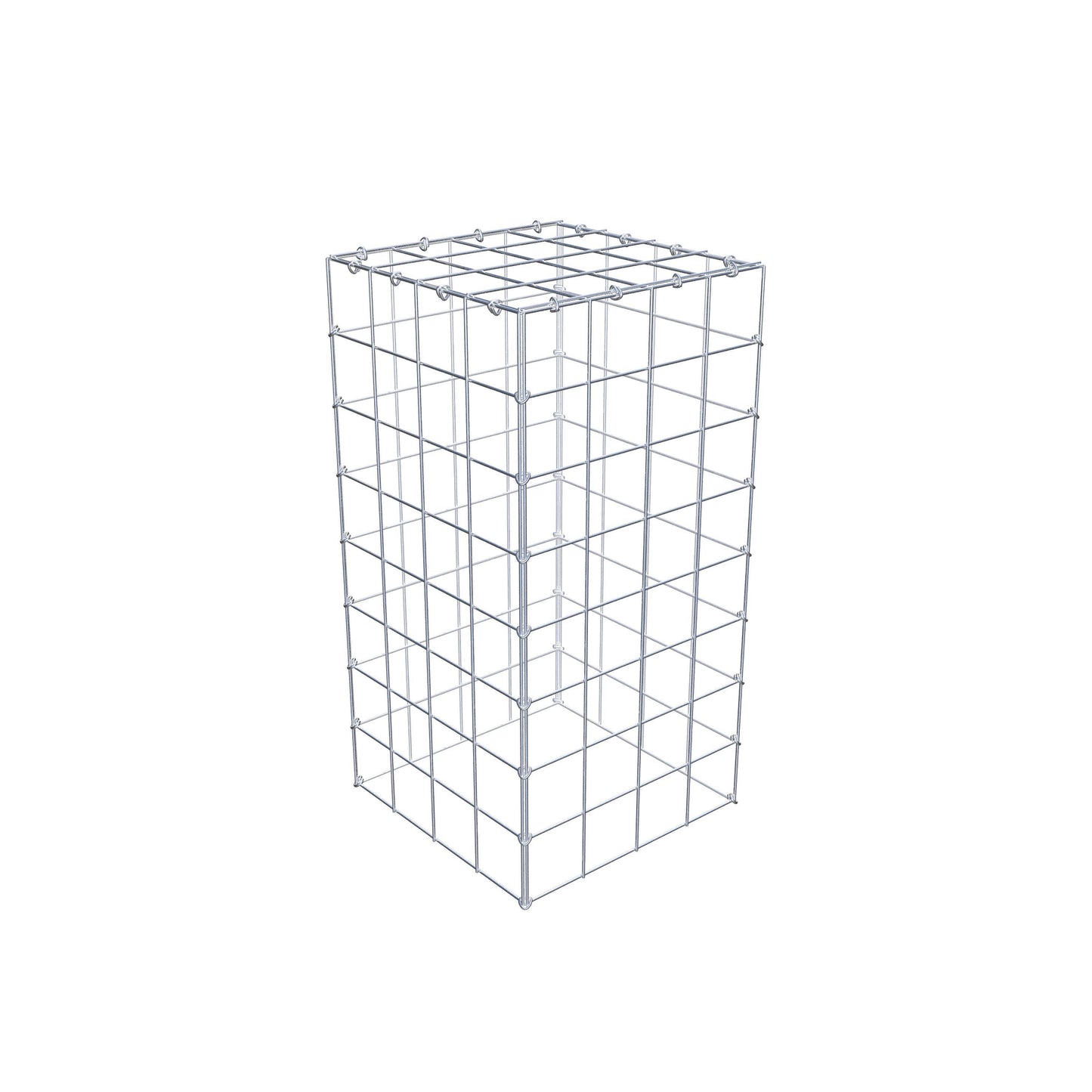 Monteret gabion type 3 80 cm x 40 cm x 40 cm (L x H x D), maskestørrelse 10 cm x 10 cm, C-ring