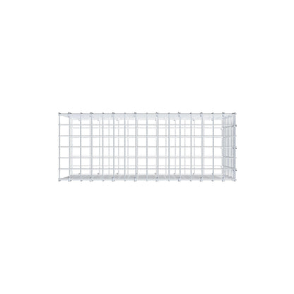 Mounted gabion type 2 80 cm x 40 cm x 30 cm (L x H x D), mesh size 5 cm x 5 cm, C-ring