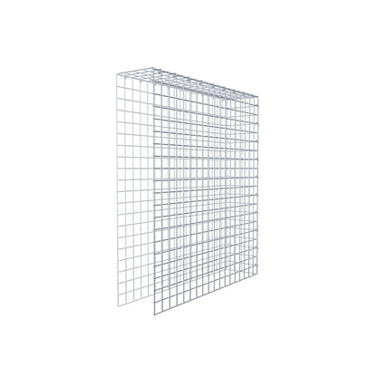 Typ 4 påbyggnadsgabion 100 cm x 90 cm x 20 cm (L x H x D), maskstorlek 5 cm x 5 cm, C-ring