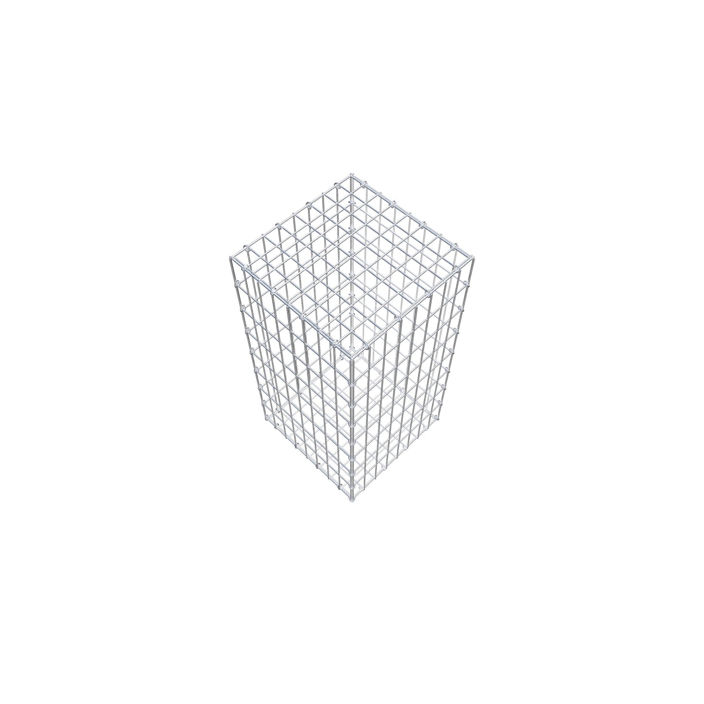 Gavión 80 cm x 40 cm x 40 cm (L x A x P), luz de malla 5 cm x 10 cm, anillo en C