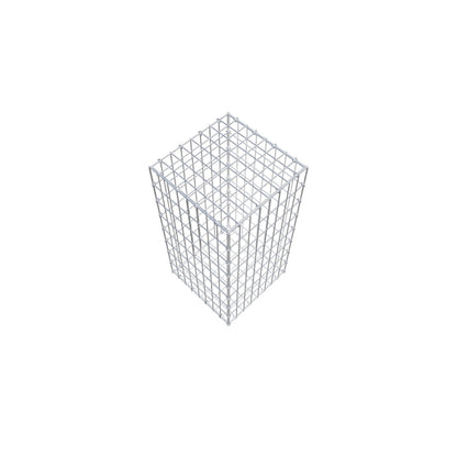 Gavión 80 cm x 40 cm x 40 cm (L x A x P), luz de malla 5 cm x 10 cm, anillo en C