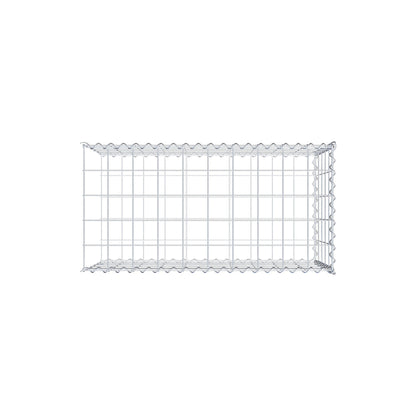Gabbione aggiuntivo tipo 2 100 cm x 50 cm x 50 cm (L x A x P), maglia 10 cm x 10 cm, spirale