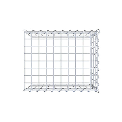 Anbaugabione Typ 4 50 cm x 40 cm x 40 cm (L x H x T), Maschenweite 5 cm x 10 cm, Spirale