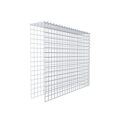Gabbione aggiuntivo tipo 4 100 cm x 80 cm x 20 cm (L x H x P), dimensione maglia 5 cm x 5 cm, a spirale