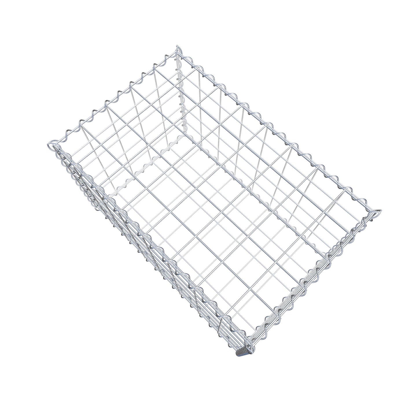 Gabion 80 cm x 50 cm x 50 cm (L x H x P), mailles 10 cm x 10 cm, spirale
