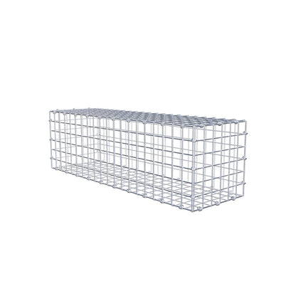 Gabion 100 cm x 30 cm x 30 cm (L x H x D), maskstorlek 5 x 5 cm, spiralring
