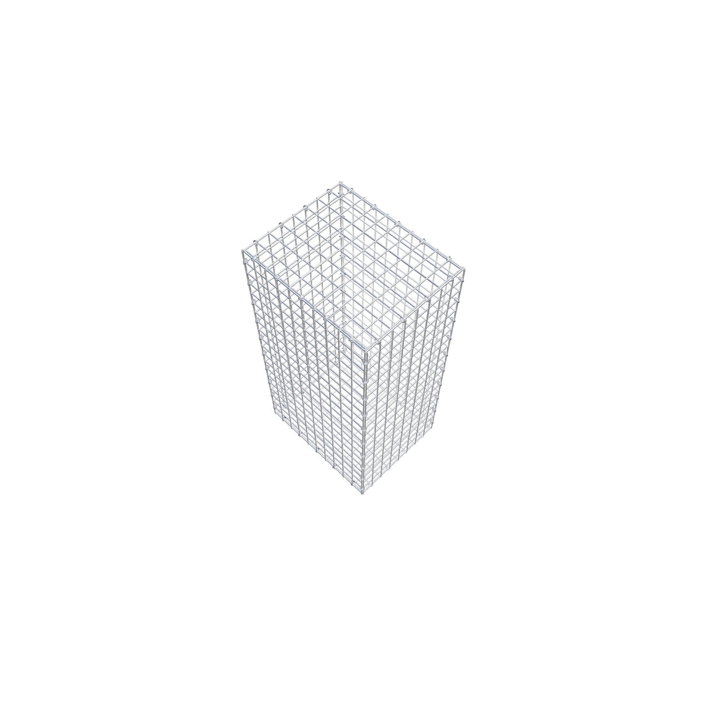 Gavión 100 cm x 50 cm x 40 cm (L x A x P), luz de malla 5 cm x 5 cm, anillo en C