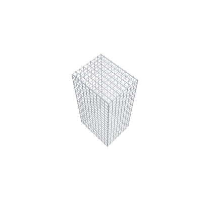 Gavión 100 cm x 50 cm x 40 cm (L x A x P), luz de malla 5 cm x 5 cm, anillo en C