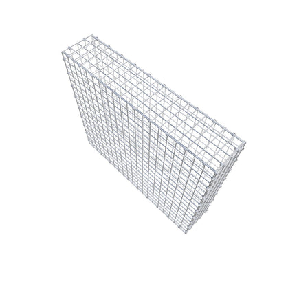 Gabione 100 cm x 90 cm x 20 cm (L x H x T), Maschenweite 5 x 5 cm, Spiralring