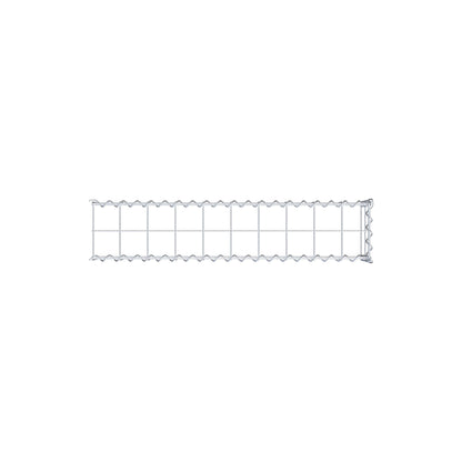 Påväxt gabion typ 4 100 cm x 20 cm x 20 cm (L x H x D), maskstorlek 10 cm x 10 cm, spiral