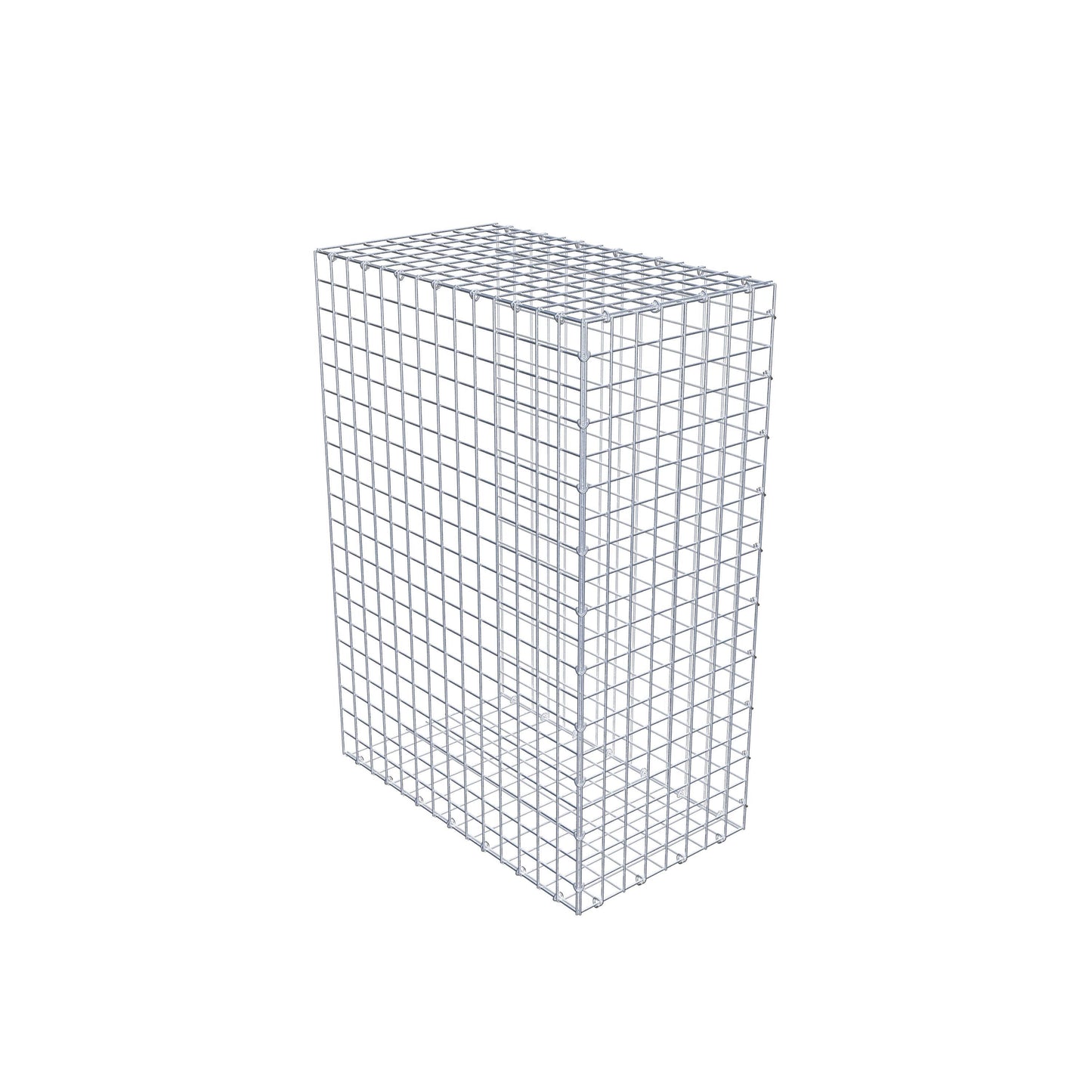 Gavión complementario de tipo 2 100 cm x 70 cm x 40 cm (largo x alto x fondo), malla 5 cm x 5 cm, anillo en C