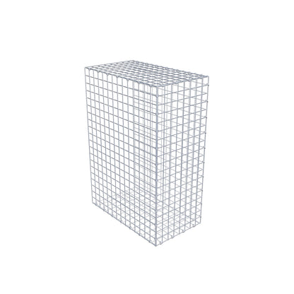 Gavión complementario de tipo 2 100 cm x 70 cm x 40 cm (largo x alto x fondo), malla 5 cm x 5 cm, anillo en C