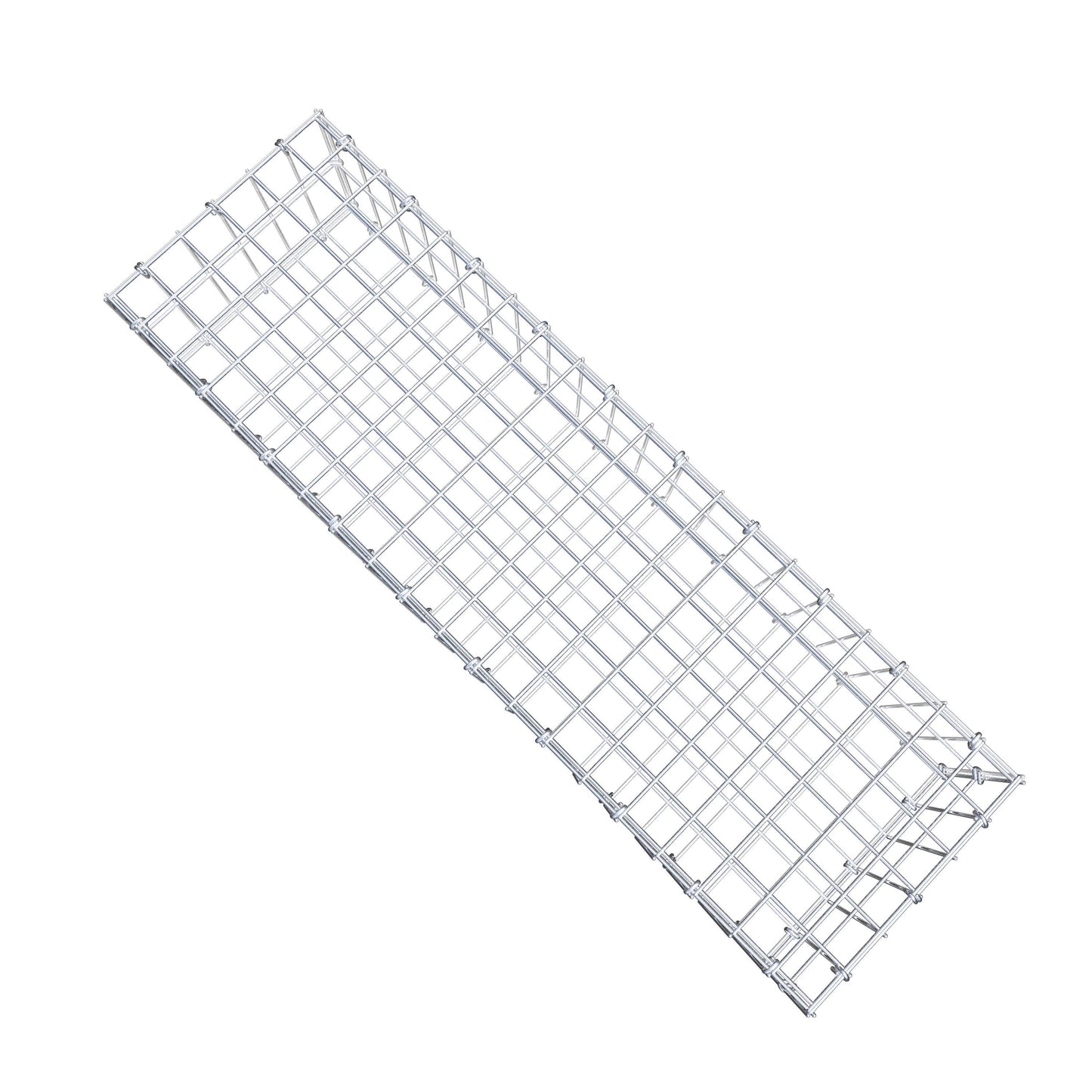Gavión 100 cm x 20 cm x 30 cm (L x A x P), malla 5 cm x 10 cm, anillo en C