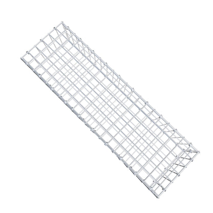 Gavión 100 cm x 20 cm x 30 cm (L x A x P), malla 5 cm x 10 cm, anillo en C