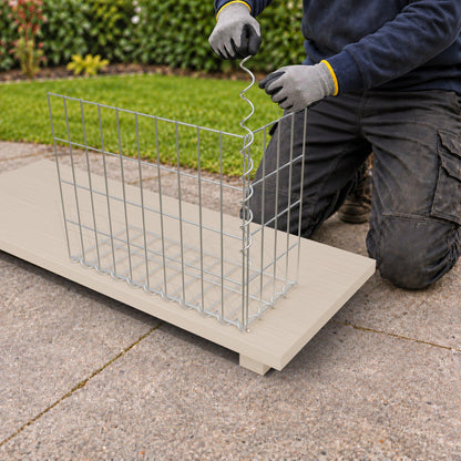 Gabion 50 cm x 40 cm x 20 cm (L x H x D), maskestørrelse 5 cm x 10 cm, spiral