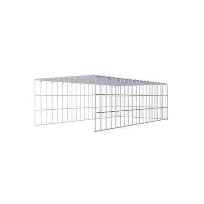 Tilläggspåle typ 4 100 cm x 30 cm x 50 cm (L x H x D), maskstorlek 5 cm x 10 cm, C-ring