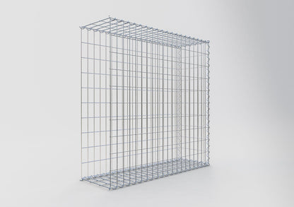 Aangegroeide schanskorf type 2 100 cm x 100 cm x 30 cm (L x H x D), maaswijdte 5 cm x 10 cm, spiraal