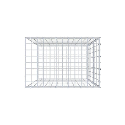 Mounted gabion type 2 100 cm x 60 cm x 40 cm, mesh size 5 cm x 10 cm, C-ring