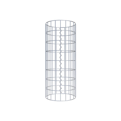 Colonne de gabion ronde 32 cm de diamètre, 80 cm de hauteur, maille 5 cm x 10 cm