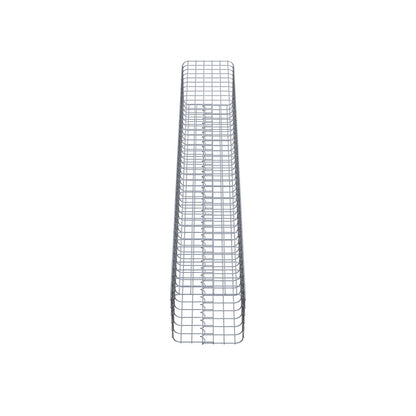 Gabionsøjle firkantet 32 ​​cm x 32 cm, 200 cm høj, MW 5 cm x 5 cm