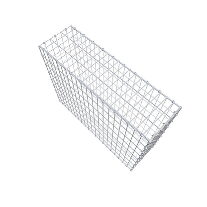 Gabion 100 cm x 80 cm x 30 cm (L x H x P), mailles 5 x 10 cm, anneau en spirale
