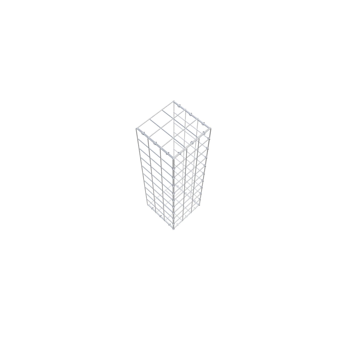 Monteret gabion type 2 100 cm x 30 cm x 30 cm (L x H x D), maskestørrelse 10 cm x 10 cm, C-ring